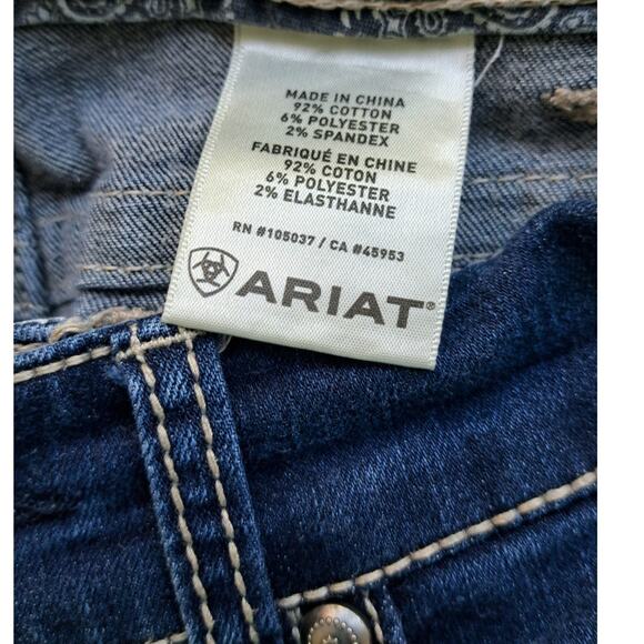 ARIAT Women's Real Denim Bootcut Jeans Size 28 R Dark Wash Riding - Picture 9 of 10